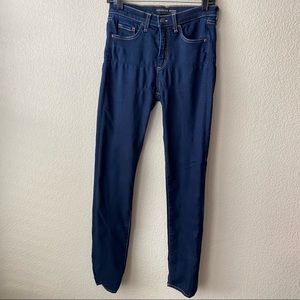 Flawed Veronica Beard Kate 10" Skinny Denim Dark Wash Jeans Size 28